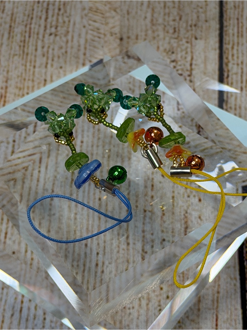 Artisan Crystal Money Frog Lucky Charm Straps Set of 3 - Good Luck Feng Shui